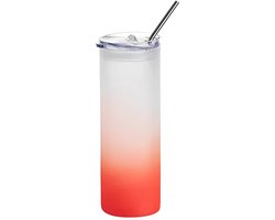 Nevolis® 750ml (25oz) Frosted Tumbler Rood – Stijlvolle en Duurzame Drinkbeker