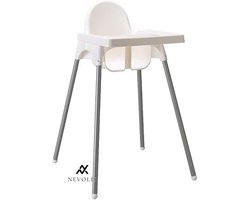Nevolis Antilop Kinderstoel met Dienblad - Wit - Baby - Kinderen .