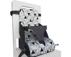 Nevolis Baby Travel Booster Stoel 3-punts harnas Draagbare Zitting Vouwt converteert tas 1 Leeftijd+Kind Eetstoelen Voeding Zitje Tafel .