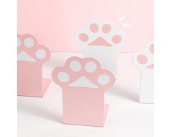 Nevolis Decorative Bookends Cute For Cat Paw Metal Bookends Stand - Women - Office Home .