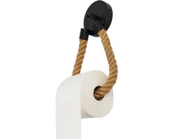 Nevor Toiletrolhouder - Zelfklevend - Zonder Boren - RVS - Zwart - Design - WC Rolhouder
