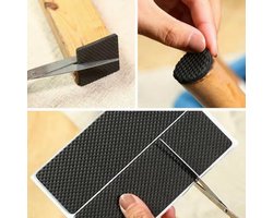 New Age Devi - 1 Vel Zelfklevende Meubelonderzetters - 6 stuks - Vierkant - Anti-slip Stoelpoot - Vloerbeschermers - Anti-kras Vilt - Bescherm uw Vloer