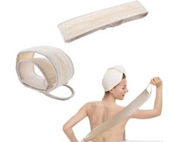 New Age Devi - Natuurlijke Rugscrubber - Douche Spons - Loofah - Massage - Badborstel - Rugborstel - Scrub - Rug Scrubber