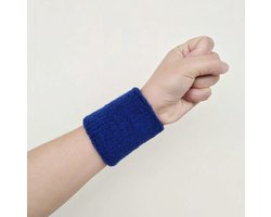 New Age Devi - Pols zweetbandjes - 2 stuks - Kobalt Blauw