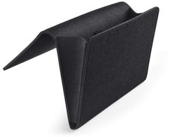 New Age Devi - Vilten Opbergzak Voor Bed Of Bank Opbergen Opruimvak Tijdschriftenbak Slaapkamer Woonaccessoires Zwart