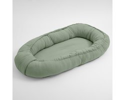 New Baby - Babynestje - Zacht Katoen - Verhoogde Randen - Veilig Speelruimte - Muslin - Babybedje - Kinderspeelgoed - Babyaccessoires - Slaapnestje