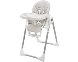 New Baby - Kinderstoel - Warm grijs - Gewatteerde zitting - Afneembaar dienblad - Kindermobilier - Kindermeubilair - Stoel voor kinderen - Eetstoel - Kinderstoel met dienblad