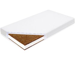 New Baby - Matras - 120x60 cm - Kokosnoot-schuim - Wit - Babybed - Kinderbed - Baby slaapkamer - Comfortabel - Ondersteuning