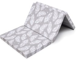 New Baby - Opvouwbaar matras - 120x60x5 cm - Decoratief ontwerp - Ideaal voor camping - Reisbed - Slaapaccessoire - Matras voor baby - Comfortabel matras - Kinderbed matras