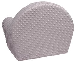 NEW BABY - Stoelonderdeel - grijze minky babystoel one size - kinderstoel - peuterstoel - zitmeubel - zachte stof - babymeubel