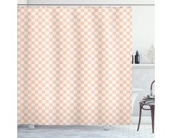 New Bed Geometrisch Moderne roze vierkanten Douchegordijn Badkamer Decor Set met Haakjes, 180 cm B x 200 cm L