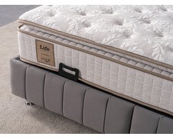 New Bed Orthopedisch Matras met 7-Zone Pocketvering en HR Extra Topper, Rugondersteuning, Ergonomisch Ontwerp voor Slaapkamerinnovatie 120 cm x 200 cm