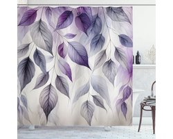 New Bed Paars Neervallende bladeren herfst Douchegordijn Badkamer Decor Set met Haakjes, 180 cm B x 200 cm L