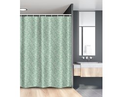 New Bed, Zacht Groen Bladeren Douchegordijn Badkamer Decor Set met Haakjes, 120 cm B 180 cm L