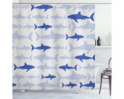 New Bed, Zeedieren Aquatisch Dier Maritiem Douchegordijn Badkamer Decor Set met Haakjes 180 cm B 200 cm L