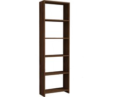 New Boekenplank | 100% MELAMINE | Walnoot - Emob - Stellingkast woonruimte - Bruin - Spaanplaat
