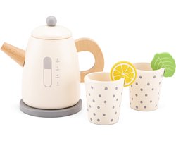 New Classic Toys Houten Waterkoker - Inclusief 2 bekertjes en smaken