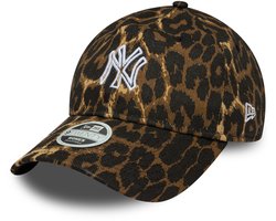 New Era New York Yankees Womens MLB Outline Leopard Black 9TWENTY Adjustable Cap