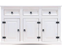 New Mexico  - Dressoir - 132 cm breed - Wit grenen