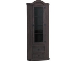 New Mexico - Hoekkast - Vitrinekast - Bruin grenen