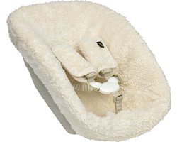 Newborn Hoes Tripp Trapp geschikt voor Stokke Tripp Trapp Newborn Set - Oud model met diep bakje - Premium Kwaliteit - Perfecte Pasvorm - Waterdichte voering - Met Gordelbeschermers - Zacht Katoen - Teddy Beige