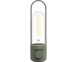 Newdes Tafelamp Coil| Accu| Binnen | Buiten | Dimbaar | Groen