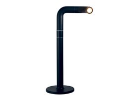 NEWDES | Tafellamp| PIPE |LED | Dimbaar | 38 CM | Zwart/ oplaadbaar / indoor / outdoor / Sompex
