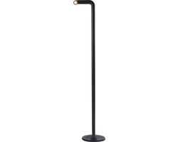 NEWDES | Vloerlamp| PIPE |LED | Dimbaar | 120CM |Zwart / oplaadbaar / indoor / outdoor / Sompex