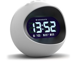 Newgate Centre Of The Earth LCD Alarm Klok - Wit