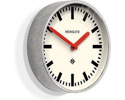 Newgate Luggage - wandklok - Verzinkte uitvoering met rode wijzers