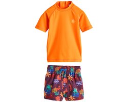 Next - Jongens - Zonbeschermende rash vest en zwembroek set - Oranje