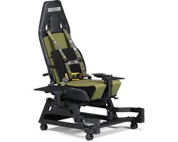 Next Level Racing Flight Seat Pro - Cockpit - Boeing Military Editie - Vluchtsimulatie - Zwart/Groen