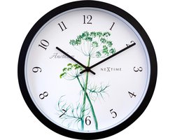 NeXtime Anethium – Buitenklok – 30.5 cm – Metaal – Wit – Weerbestendig