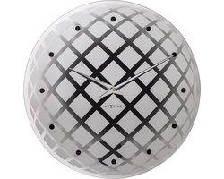 NeXtime - Wandklok - 43cm - Glas/Spiegel - Zilver - ' Pendula Round'