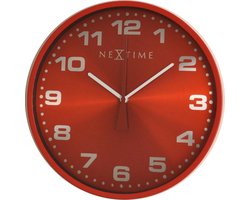 Nextime wandklok Dash - Kleur - Rood