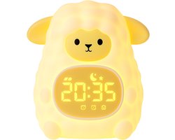 Nextora Slaaptrainer - Kinderwekker - Slaaptrainer Kinderen - Slaaptrainer Schaap - Slaaptrainer Kind - Lichtwekker - Nachtlampje baby - White Noise Slaaphulp - Wit