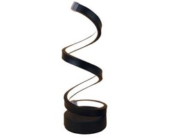 Nexxt LED Tafellamp – Spiraal Design – Sfeerverlichting met Meerdere Lichtstanden – USB Lamp voor Bureau of Nachtkastje