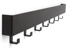 NF Design Wandkapstok Ibiza - 7-haaks - Mat Zwart - Metaal - Industrieel - Modern - Staal