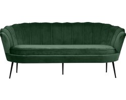 Nice bank 3 persoons velours groen.