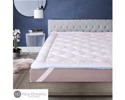 Nice Dreams - Anti Bacterieel Hotel Topper - Oplegmatras - Matrasbeschermer - Zachte Topper - Eenpersoons - 90x200 cm - Wasbaar