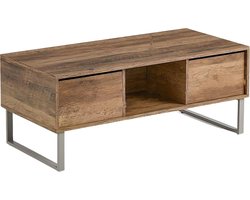 Niceey Salontafel met Lade - Koffietafel - Bijzettafel - Sidetable - Opbergruimte - 104 x 49.5 x 39.5 cm - Hout
