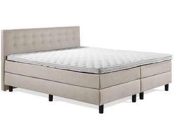 NICESLEEP BOXSPRING-SET 180 X 200 cm- GECAPITONNEERD HOOFDBORD