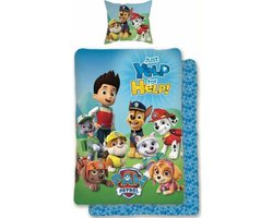 Nickelodeon - Paw Patrol - Dekbedovertrek - Eenpersoons - 140x200cm - Kussensloop 63x63cm - 100% Katoen.