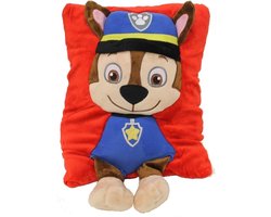 Nickelodeon Paw Patrol Kussen Chase 26x38 Cm rood