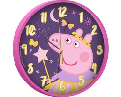 Nickelodeon Wandklok Peppa Pig Meisjes 25 Cm Roze/paars