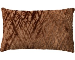 NICOLA | sierkussen 30x50 cm | Tobacco Brown | bruin | Hoii | met duurzame kussenvulling