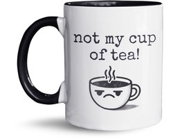 NietMokken.nl - Not My Cup of Tea Mok - Grappige Theemok - Cadeau voor Sarcastische Theeliefhebbers - 325ml - Vaatwasser- en Magnetronbestendig - Keramische tas 11oz