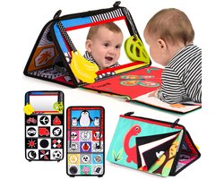 Nieuw - Knisperboekje baby - Buggyboekje - Tummy Time - Badboekje - Montessori speelgoed - Buikligtrainer - Babyboek - Vanaf 0 jaar