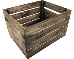 Nieuwe Fruitkist - Houten kist nieuw Old Brown - DecoLis