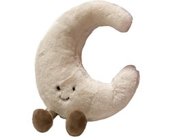 Nieuwe maan knuffel, zachte kussens voor op de bank, knuffelpoppenspeelgoed als kamerdecoratie voor kinderen (maan)